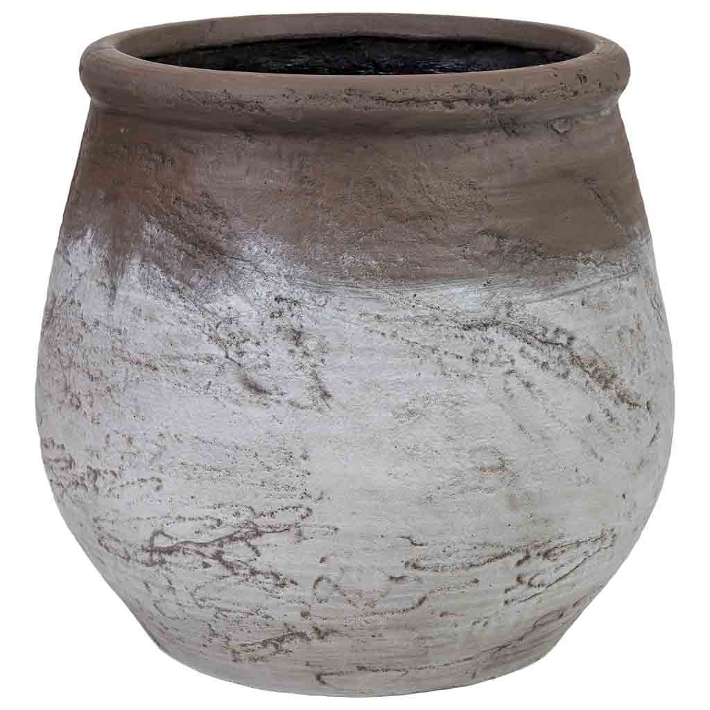Wonderlust Deco - Macetero de fibra de vidrio blanco 51x51x48cm Blanco 51x51x48h cm