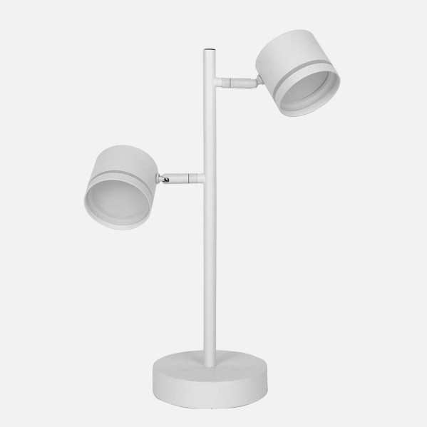 Sobremesa ortiga 2 x gx53 blanco 18w 1600lm orienta blanco bombillas incluidas 43,5x30x15cm
