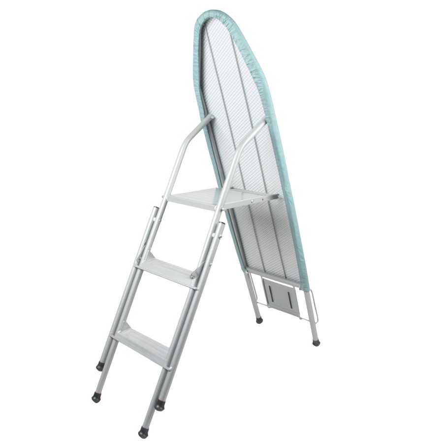 Crc Tabla de Planchar y Escalera - Multifunción | Franquihogar Menaje - 2 en 1, Compacta y Resistente