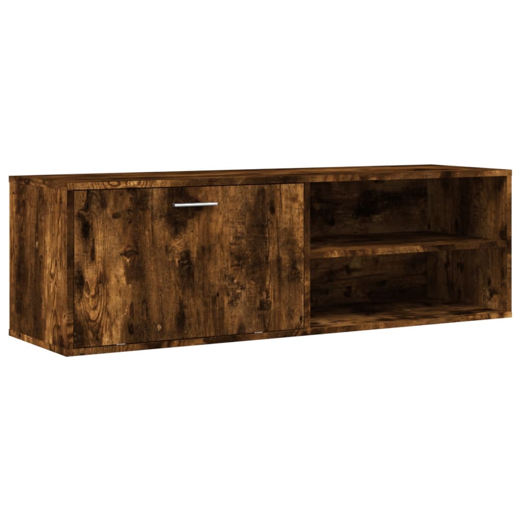 Vidaxl Mueble de TV Madera de Ingeniería Roble Ahumado 120x34x37 Cm, Mueble de Salon, Mueble TV, Mueble TV Salon, Mueble Televisor, Mesa de TV, Mueble Tele