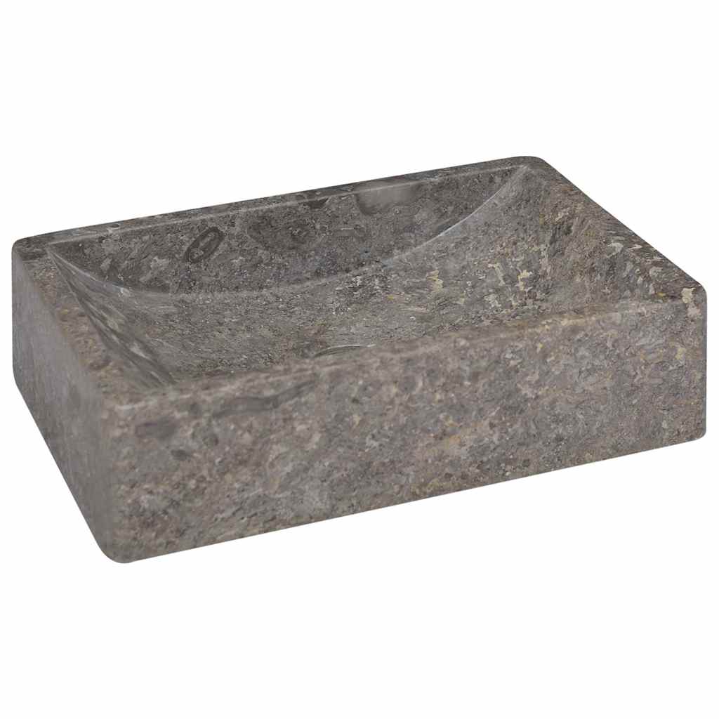 vidaXL Lavabo de mármol con brillo 45x30x12 cm
