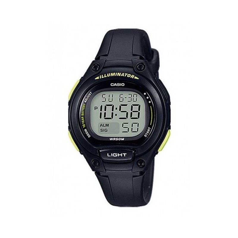 Reloj Casio digital para cadete LW-203-1BV correa caucho LW2031BVE