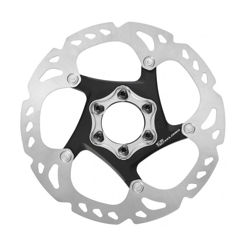 Shimano - Disco de freno SM-RT86 Ice-Tech 160 mm con sistema de 6 tornillos para bicicleta, tecnología de refrigeración Ice-Tech para rendimiento constante y menor desgaste de las pastillas