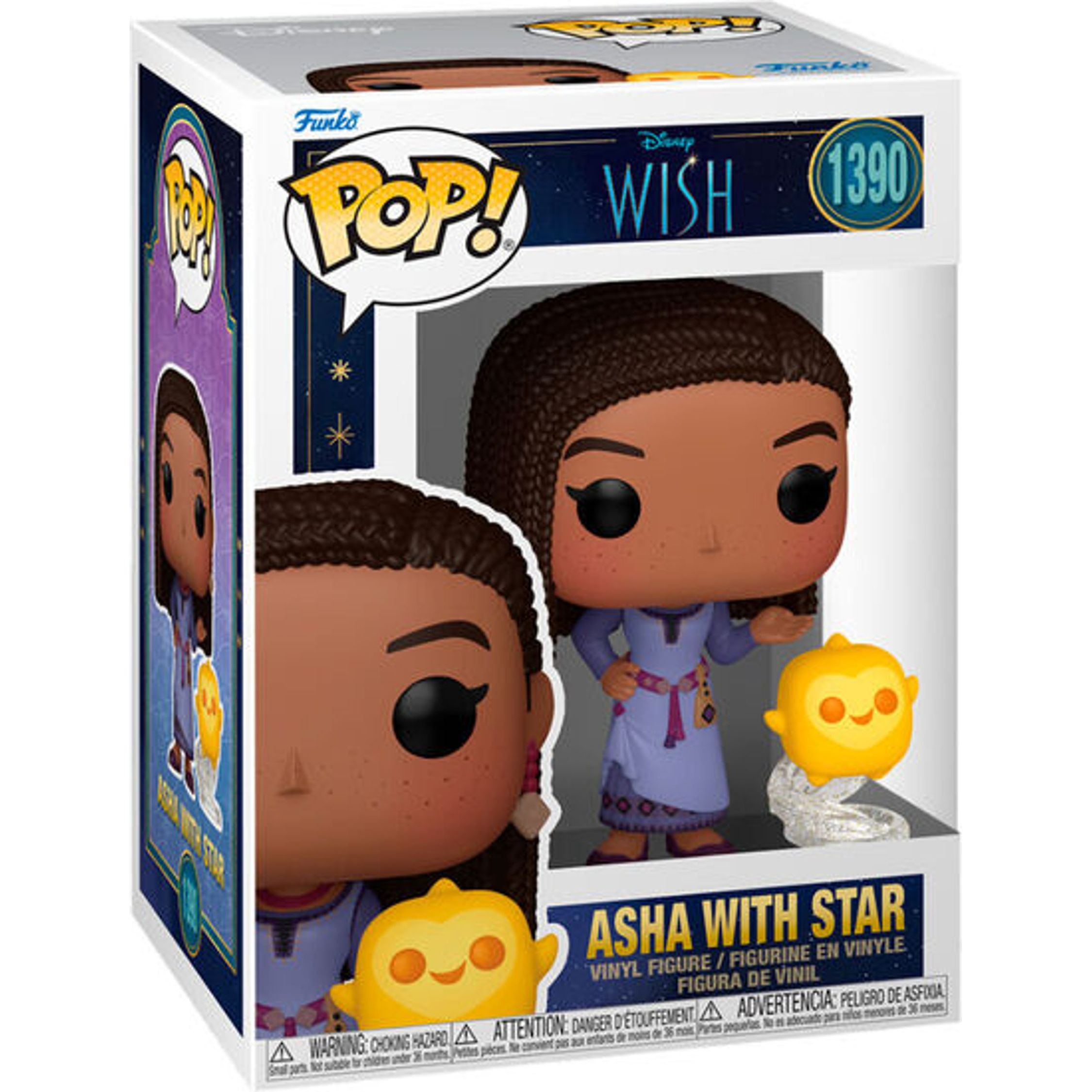 Funko - Figura Pop Disney Wish Asha With Star - Funko Pop Coleccionable De Edición Limitada - Funko Pop Diseño Detallado Y Realista - Funko Pop Ideal Para Regalo - Funko Pop Gran Variedad De Personajes