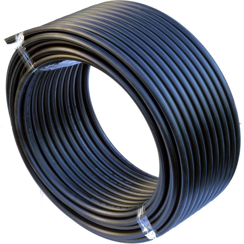 SUINGA Tuberia agua potable 32mm 10 bar 100m | Tuberia 32 mm PE100 Alimentaria alta densidad | Tuberia Polietileno banda azul AENOR