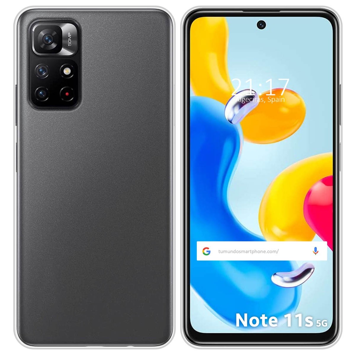 Funda Silicona Gel TPU Transparente para Xiaomi Redmi Note 11s 5G