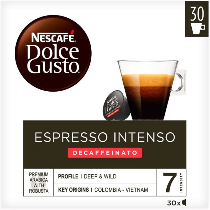 Dolce Gusto - Descafeinado Espresso Intenso Magnum 30 cápsulas, Dolce Gusto 8445290352279