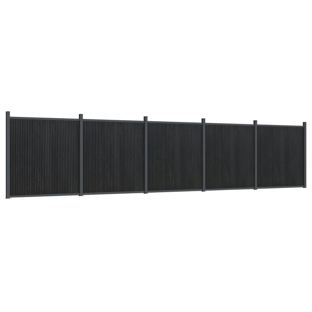Vidaxl Panel de Valla WPC para Privacidad y Seguridad, Color Gris