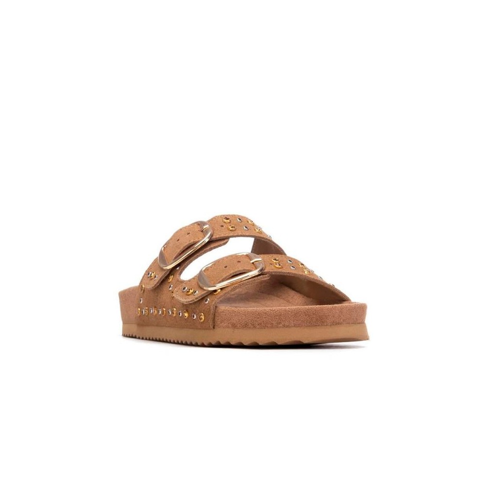 Sandalias Planas Xti 145066 Mujer Camel