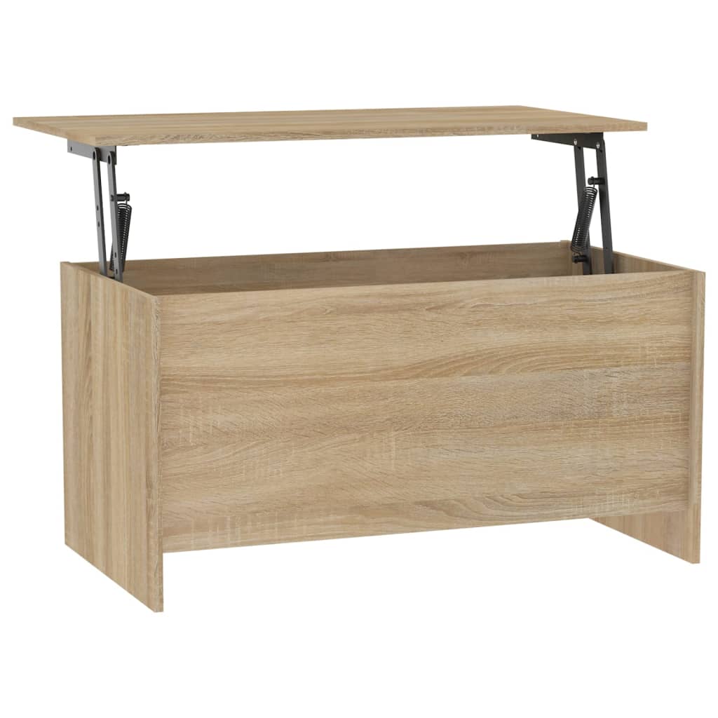 Vidaxl Mesa de Centro Madera Ingeniería 102x55,5x52,5 Cm Blanco