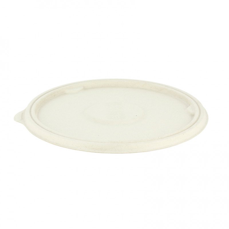 600 Uds. Tapa fibra para ensaladera impermeable BIO ECO 750cc | Ref: CPF017T