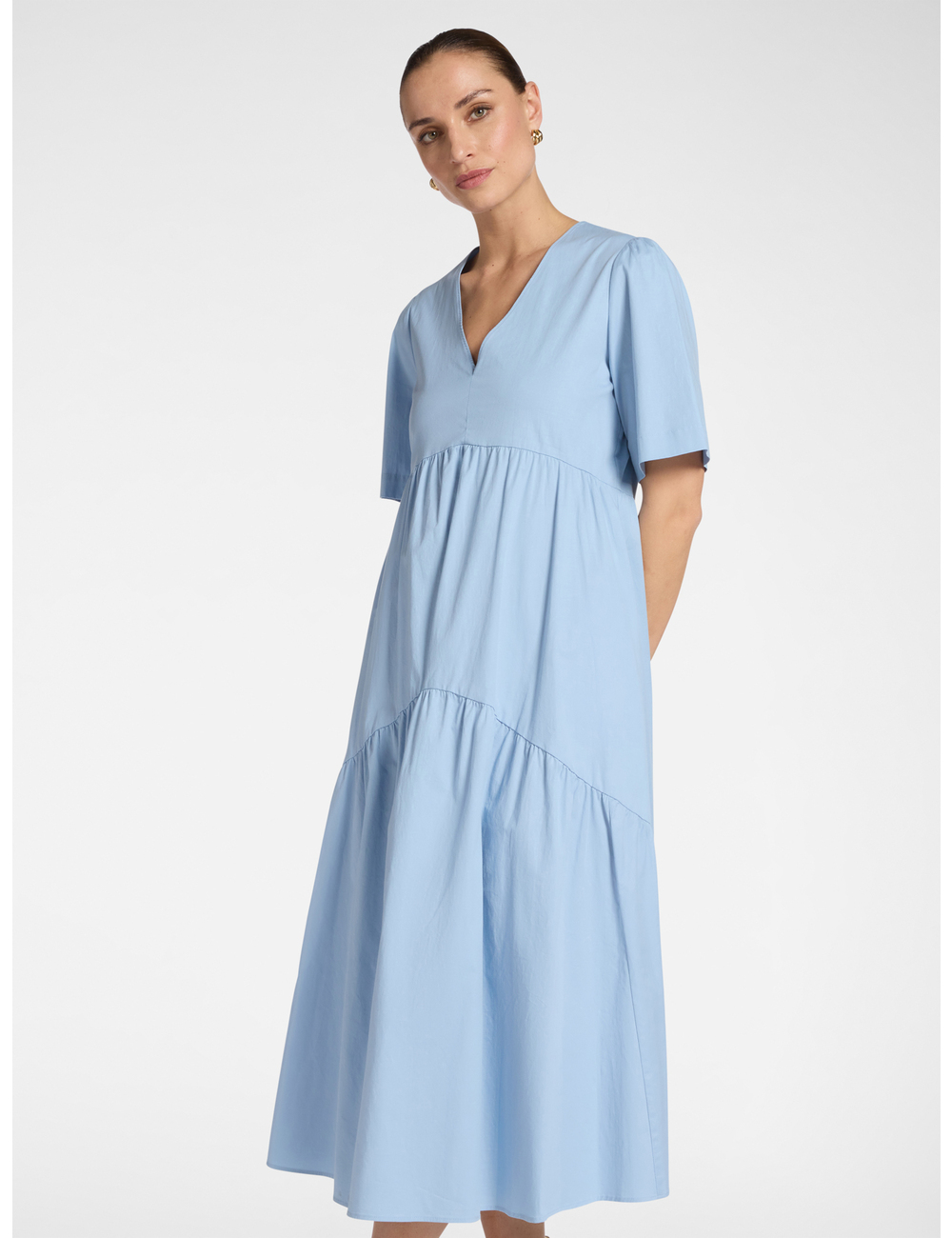 Elena Mirò - Vestido midi con volantes