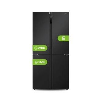 Frigo Combi Americano puerta Francesa Aspes A418800Enfiddx 436 L Inox Clase E Alto 183cm x 83cm  | Inverter, Táctil, No Frost