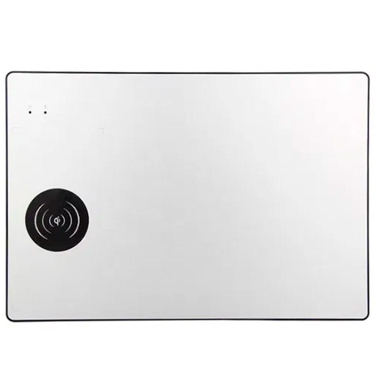 Subblim plata alfombrilla de ratón de aluminio con cargador inalámbrico qi 10w