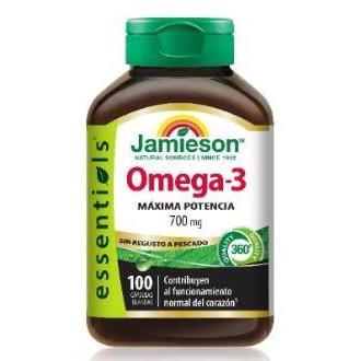 Jamieson Omega 3 Fuerza Extra 700 mg 100 Cápsulas