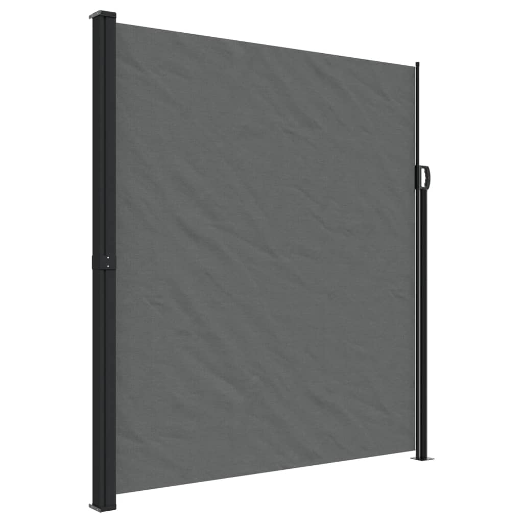 vidaXL Toldo lateral retráctil 220x300 cm Color Negro, Crema, Azul