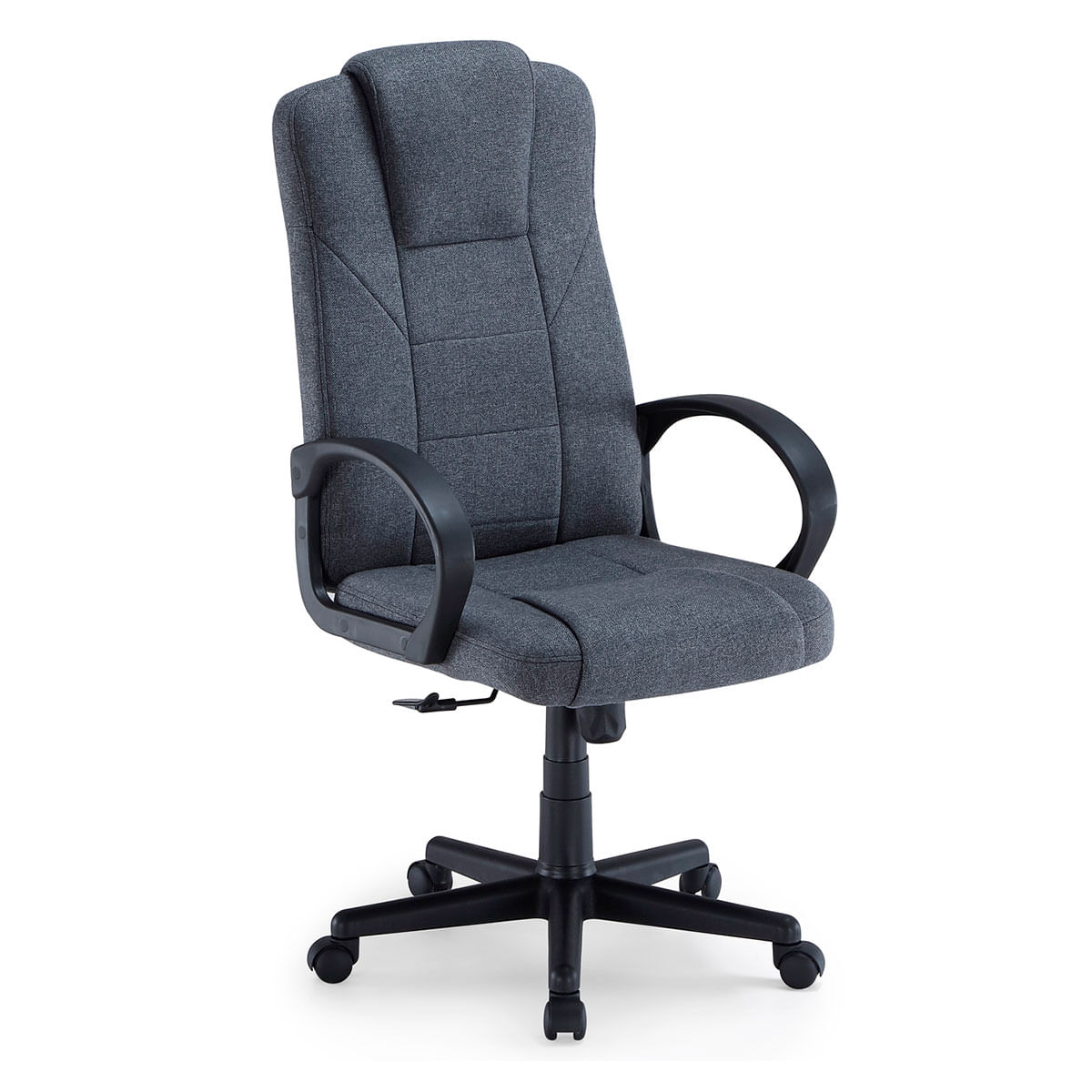 Silla de despacho Henry reposacabezas y altura regulable gris Adec