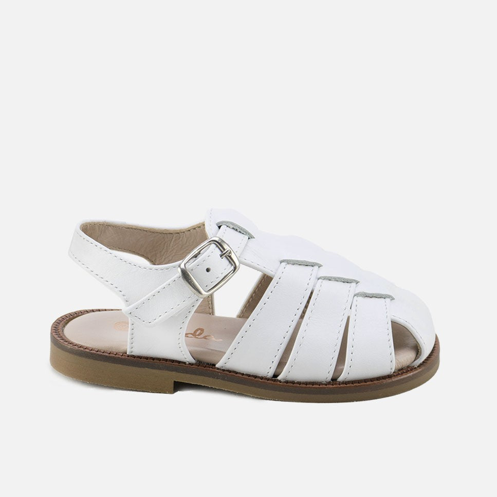 Sandalias Cangrejeras Napa Blanco Cucada | Eli 1957