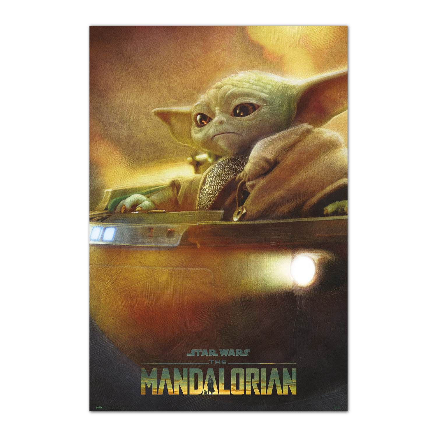 Poster star wars the mandalorian - grogu pod