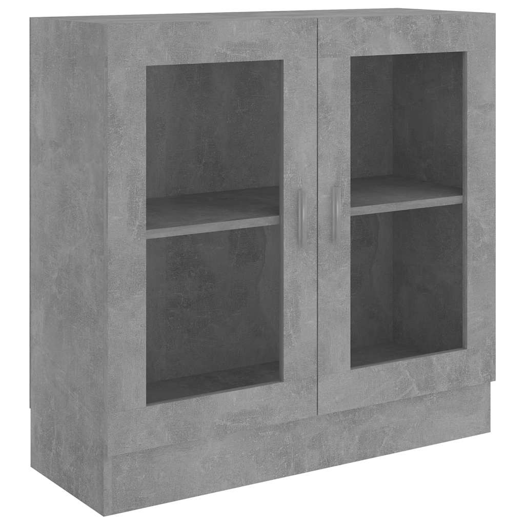 vidaXL Vitrina de madera contrachapada 82,5x30,5x80 cm Multicolor