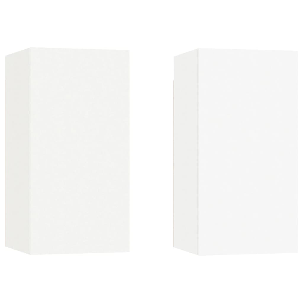 vidaXL Muebles para TV 2 uds de madera contrachapada 30,5x30x60 cm, Mueble de Salon, Mueble TV, Mueble TV salon, Mesa de TV, Mueble tele