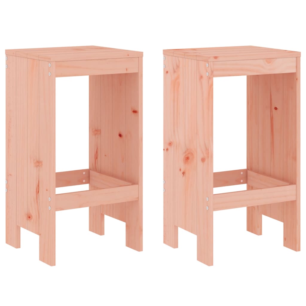 vidaXL Taburetes de cocina 2 uds madera de abeto Douglas 40x36x75 cm