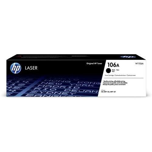 Hp w1106a negro cartucho de toner original - 106a
