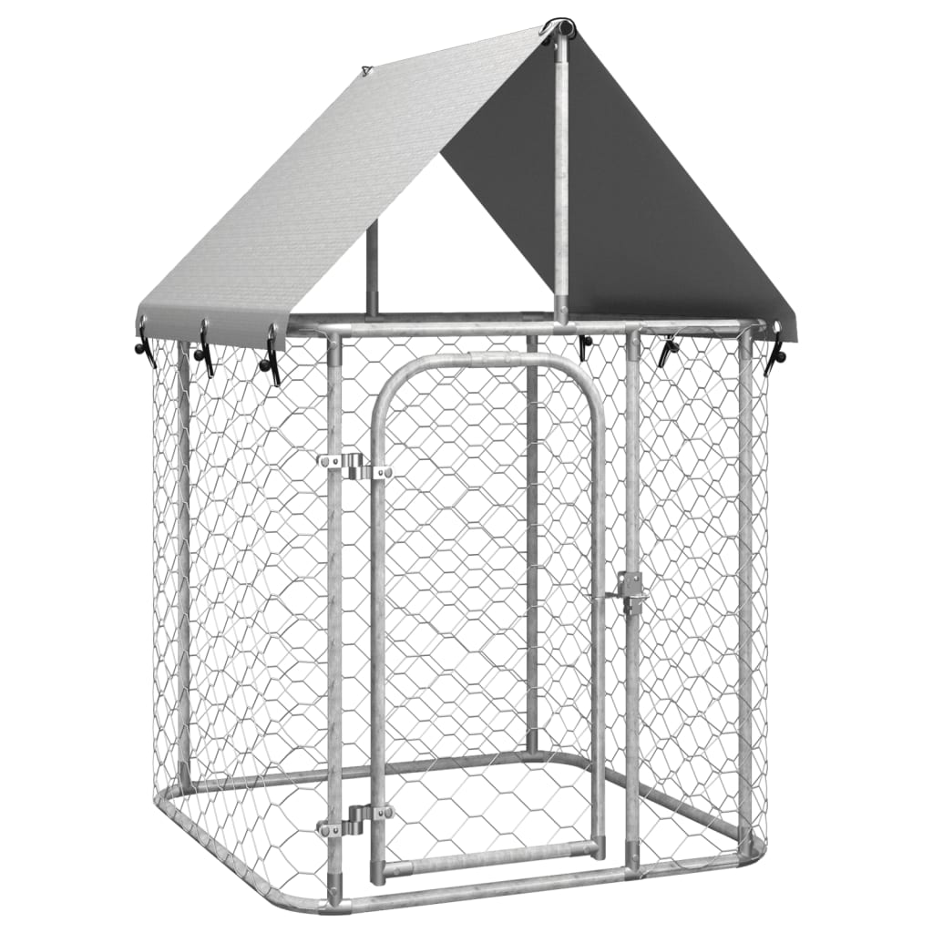 vidaXL Perrera de Exterior con Techo Jaula Perro Caseta Mascota Dimensiones 100 x 100 x 150 cm,  200 x 100 x 150 cm,  200 x 200 x 150 cm y mas