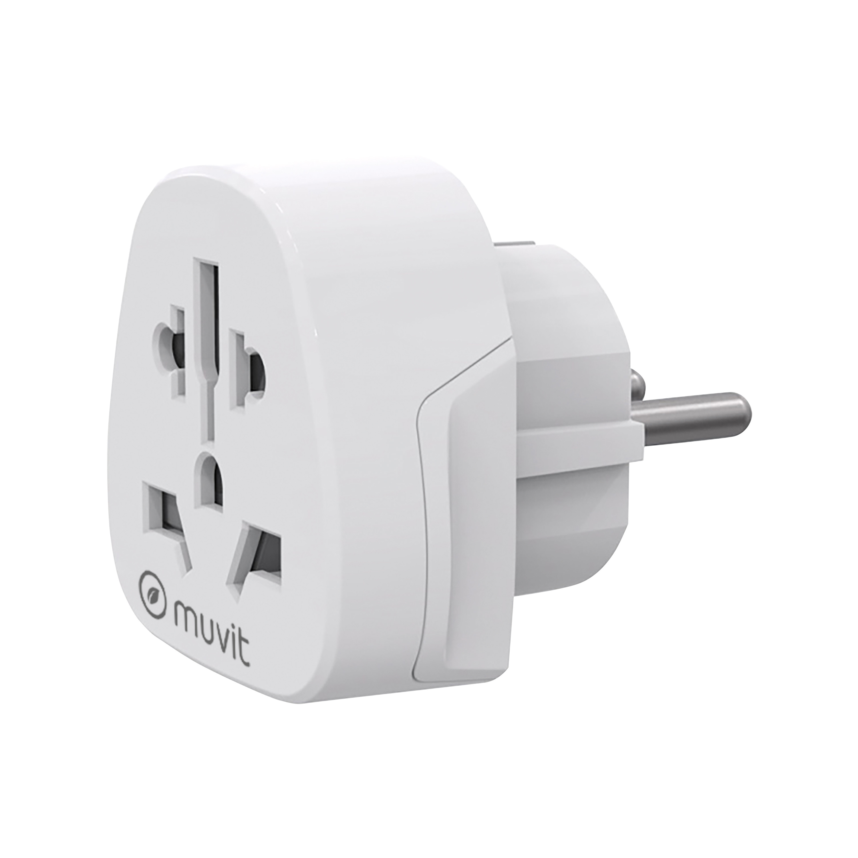 Muvit for change adaptador universal a schuko