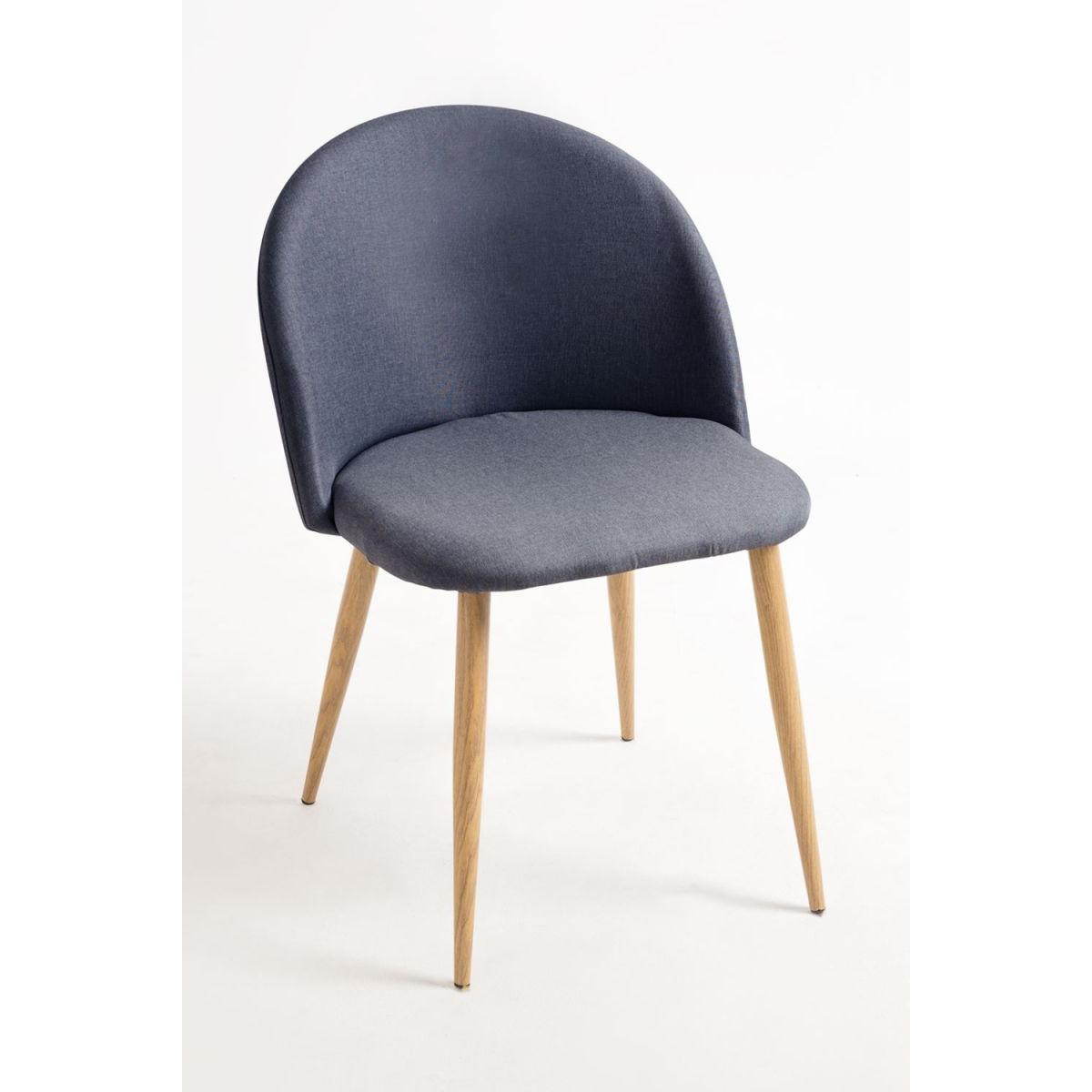 Regalos Miguel - Sillas Comedor - Silla Vint Tela - Gris claro