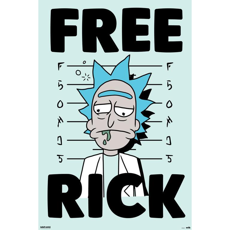 Poster rick y morty free rick