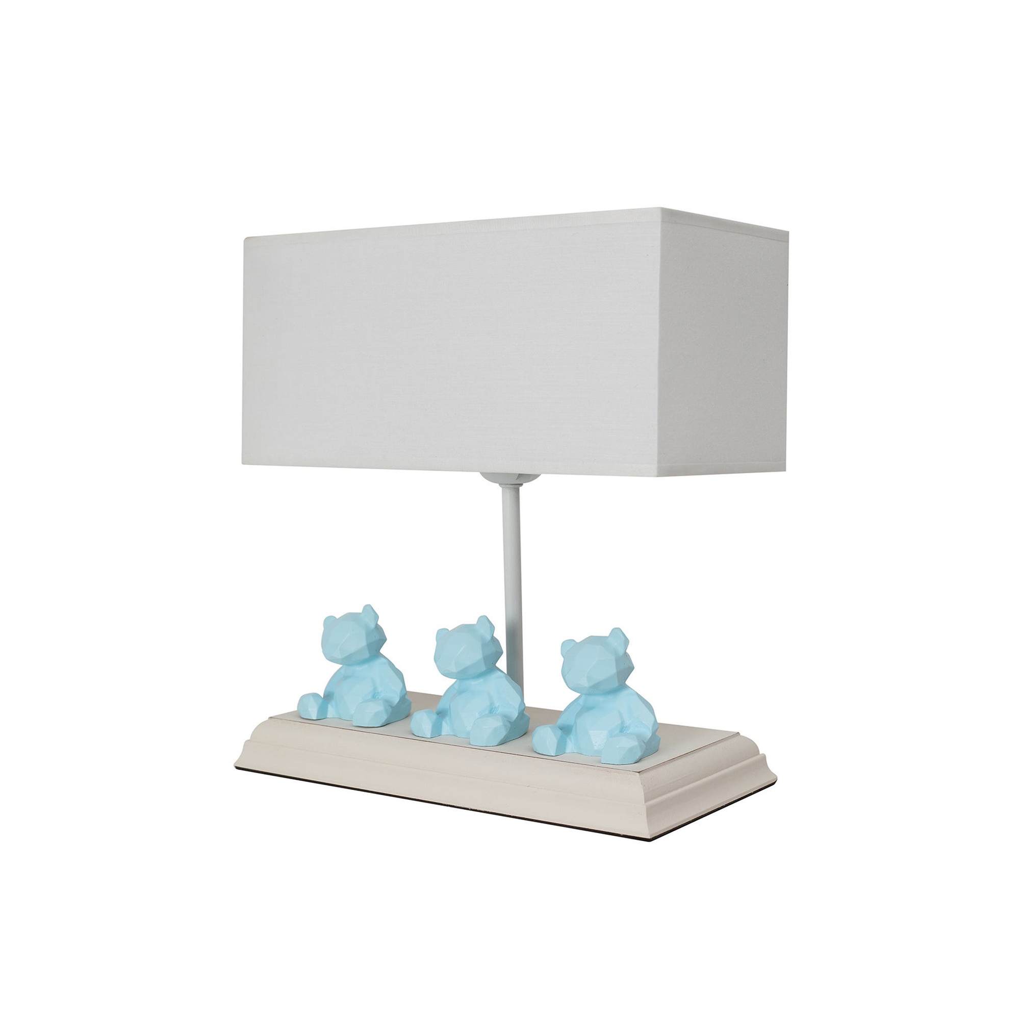 Lámpara de sobremesa WELLHOME con Estructura de MDF color Azúl