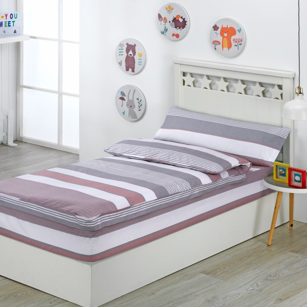 Saco Nórdico con Cremallera Edredón Ajustable Cama Infantil Zarautz Nude