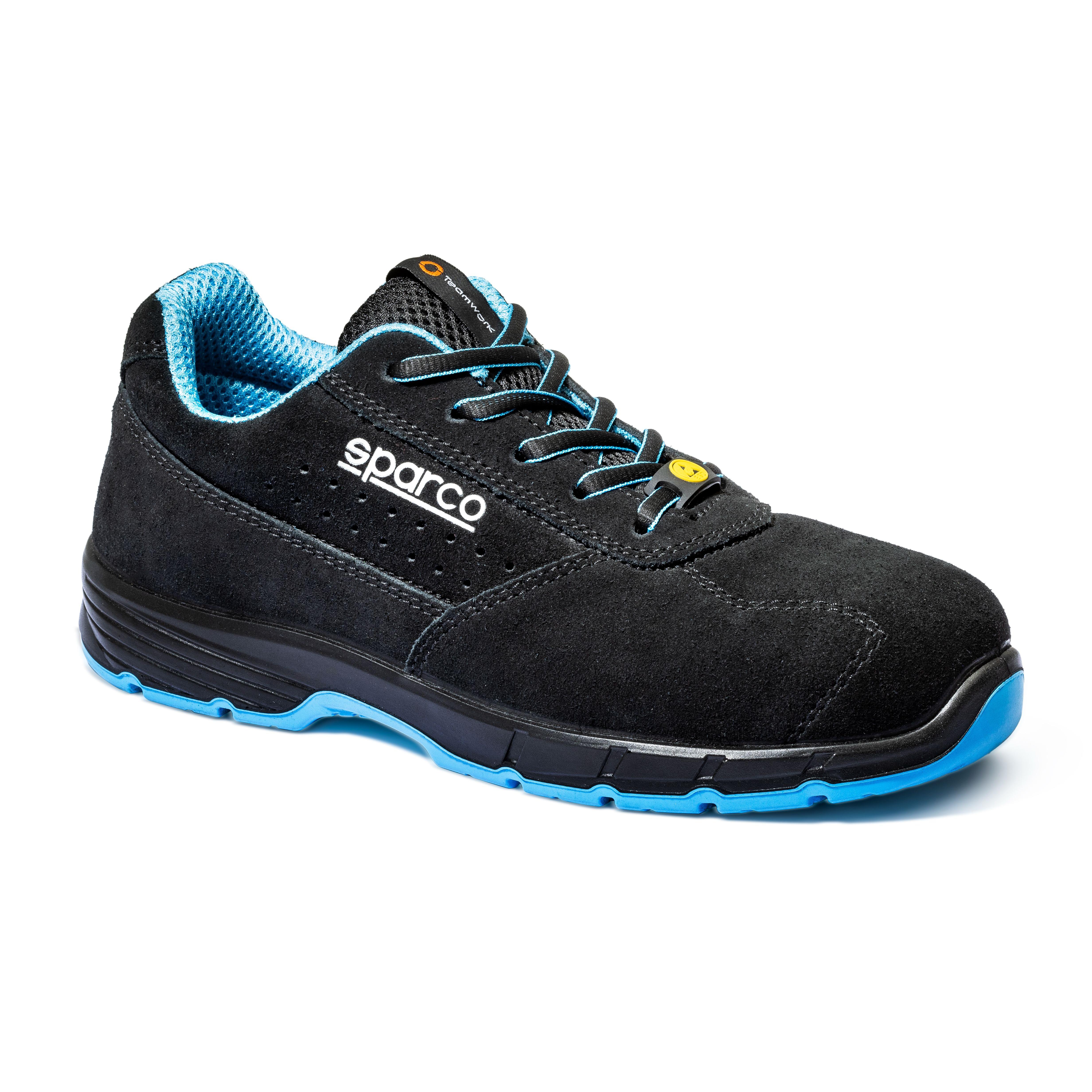 ZAPATILLA DE SEGURIDAD SPARCO MORENO-DB ESD S1PS SR FO DE ESTILO RACING, zapato de seguridad para el trabajo tipo zapatilla