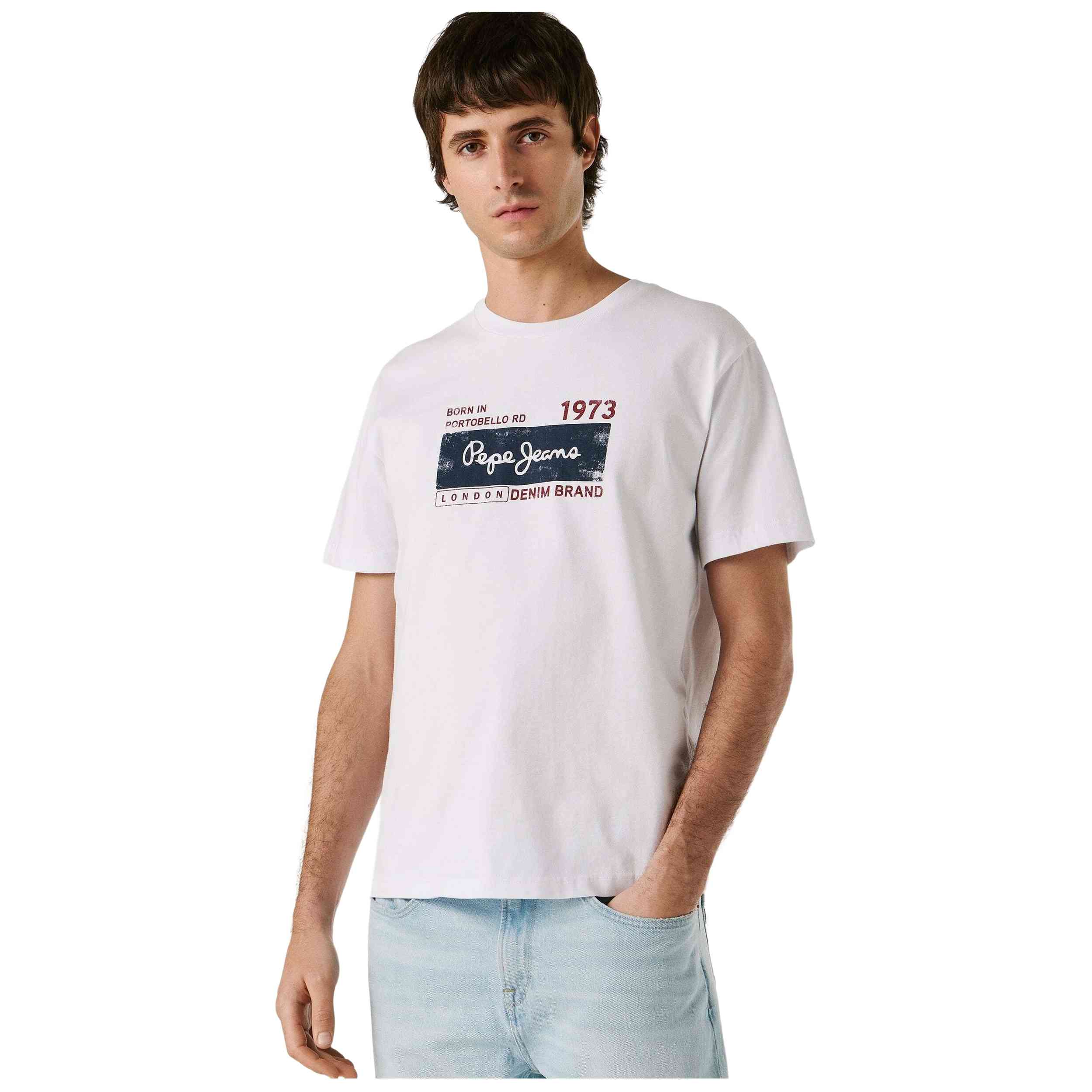 Camiseta De Manga Corta Pepe Jeans modelo PM5010361-800 para Hombre en color Blanco