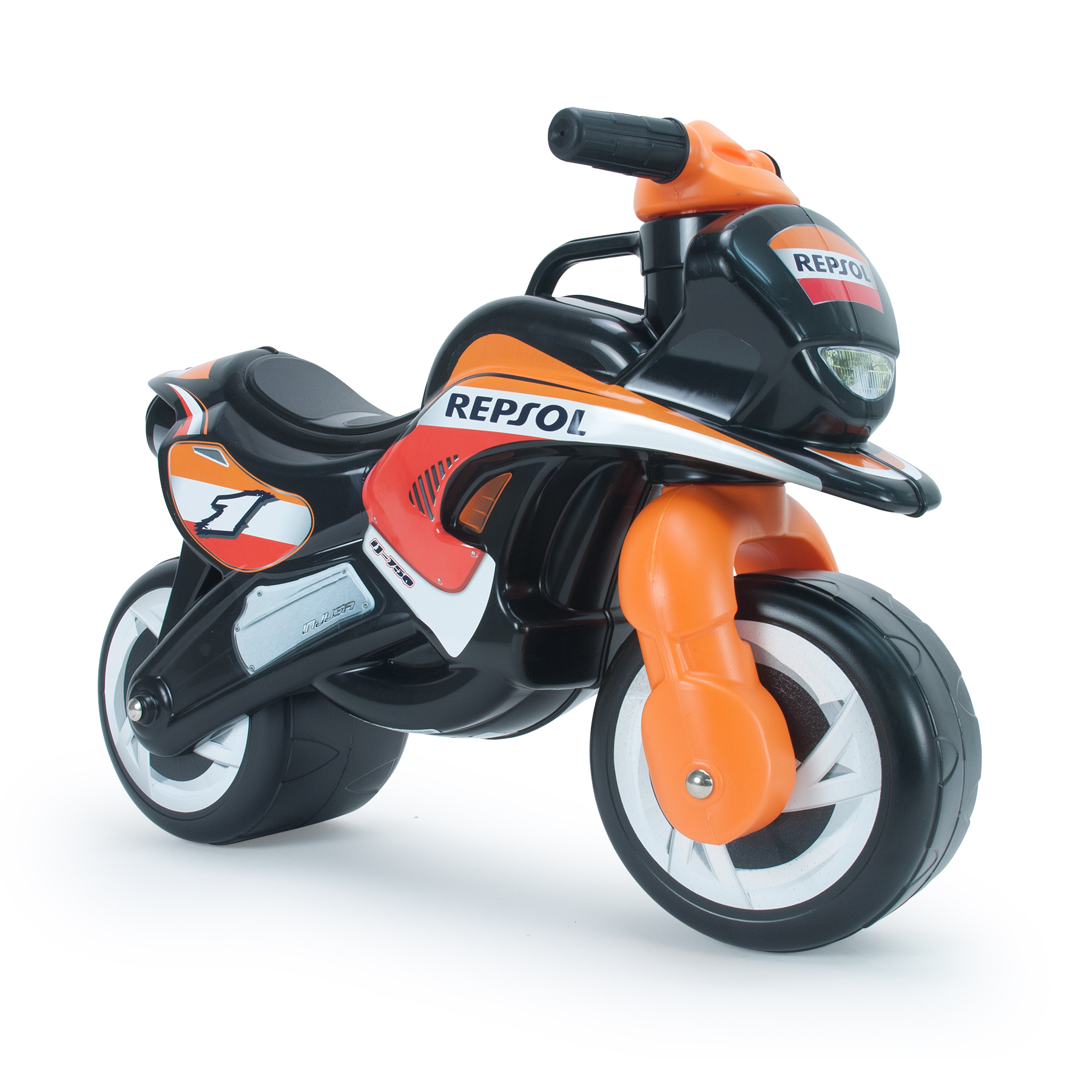 Injusa Repsol Moto Correpasillos Tundra Tornado Motos Para Ninos De A 48 Meses Con Ruedas Anchas De Plastico Decoracion Permanente E Impermeable Y Asa De Transporte Para Padres Versiones Honda Y