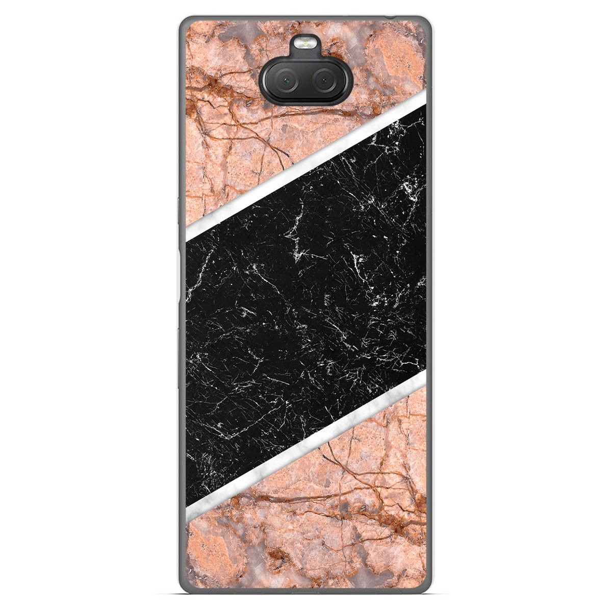 Tumundosmartphone Funda Gel Tpu para Sony Xperia 10 Plus diseño Mármol 07 Dibujos