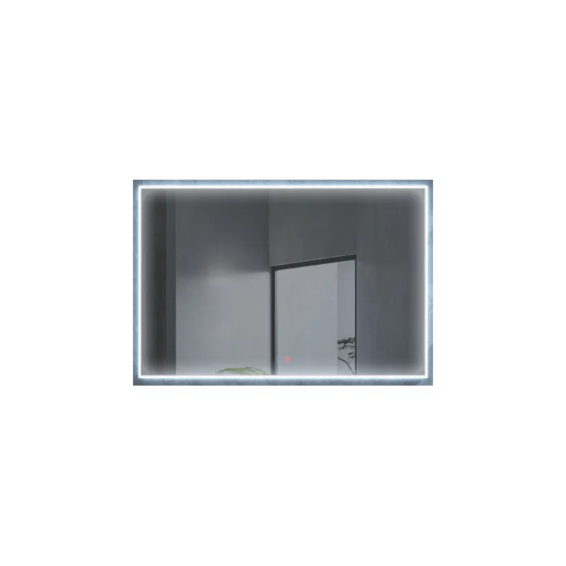 LEDIMEX BOSTON BOST029/120 Espejo cuadrado con marco acrílico totalmente iluminado con acabado traslúcido 120x80