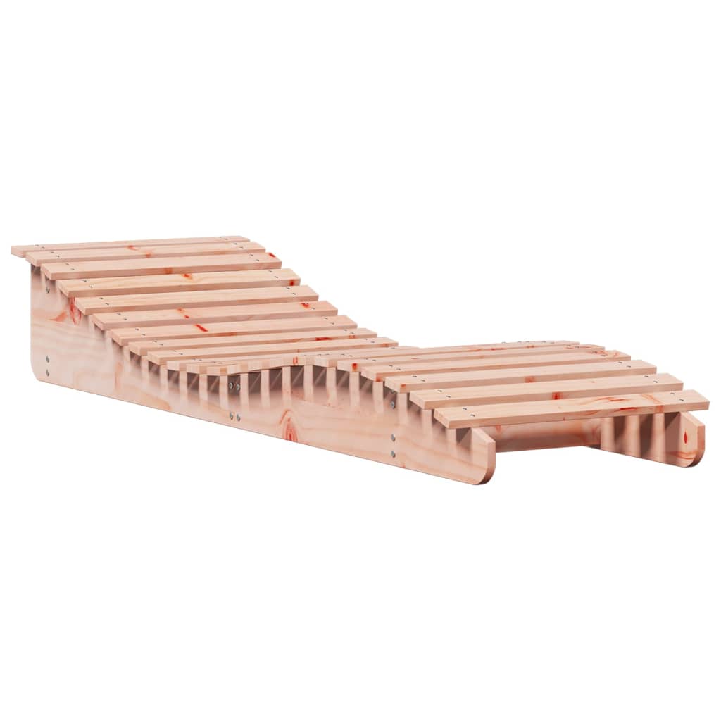 Vidaxl Tumbona de Madera Maciza de Pino 205x60x31,5 Cm - Pino Natural, Blanco, Douglas Natural