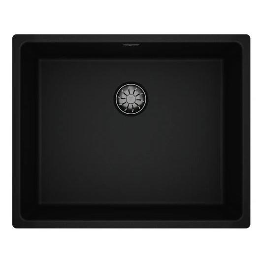 Fregadero Fregadero Acero inoxidable Rectangular 1 senos TEKA TOPLINE RS15 50.40  | Negro, 44cm, x 44cm, ( 20cm )