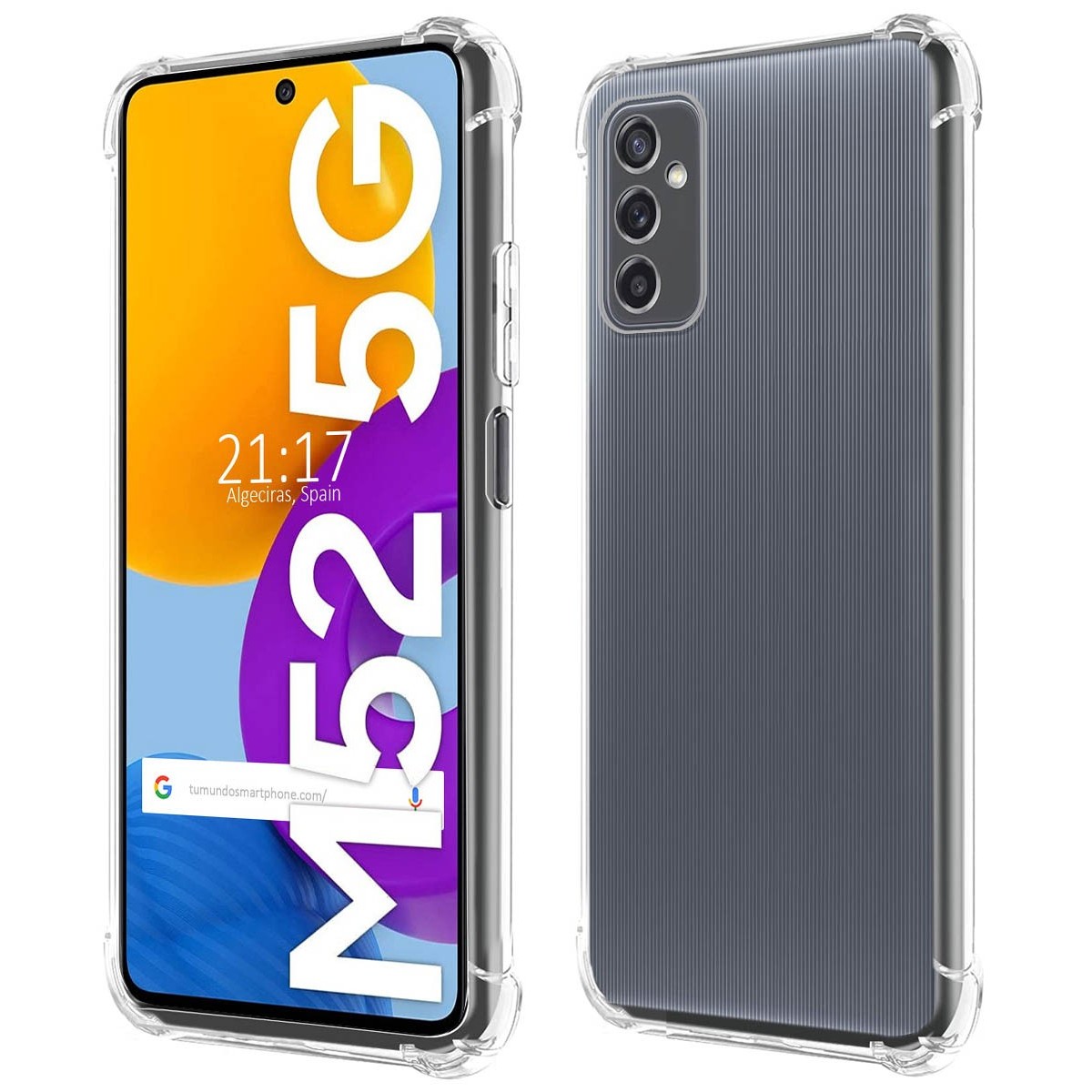 Tumundosmartphone Funda Silicona Antigolpes Samsung Galaxy M52 5G - Protección Completa