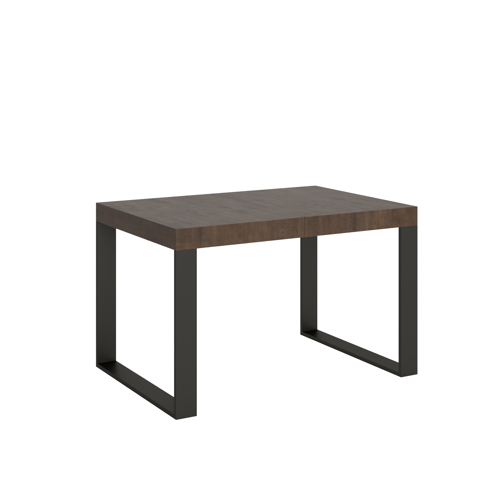 Mesa extensible 90x130/390 cm Tecno Noce Estructura Antracita - Itamoby