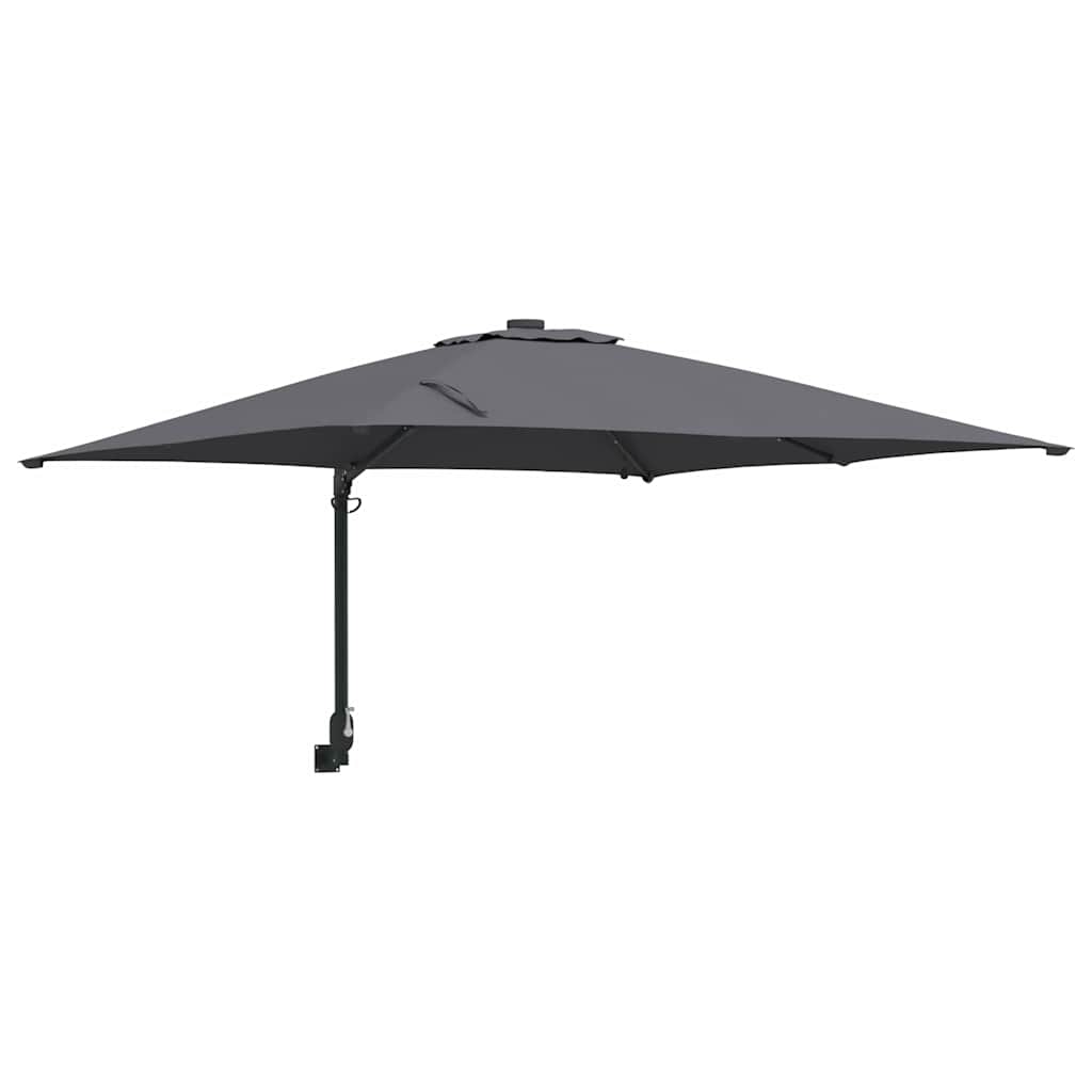 vidaXL Sombrilla de jardín Antracita 248,5 x 247,5 x 160 cm