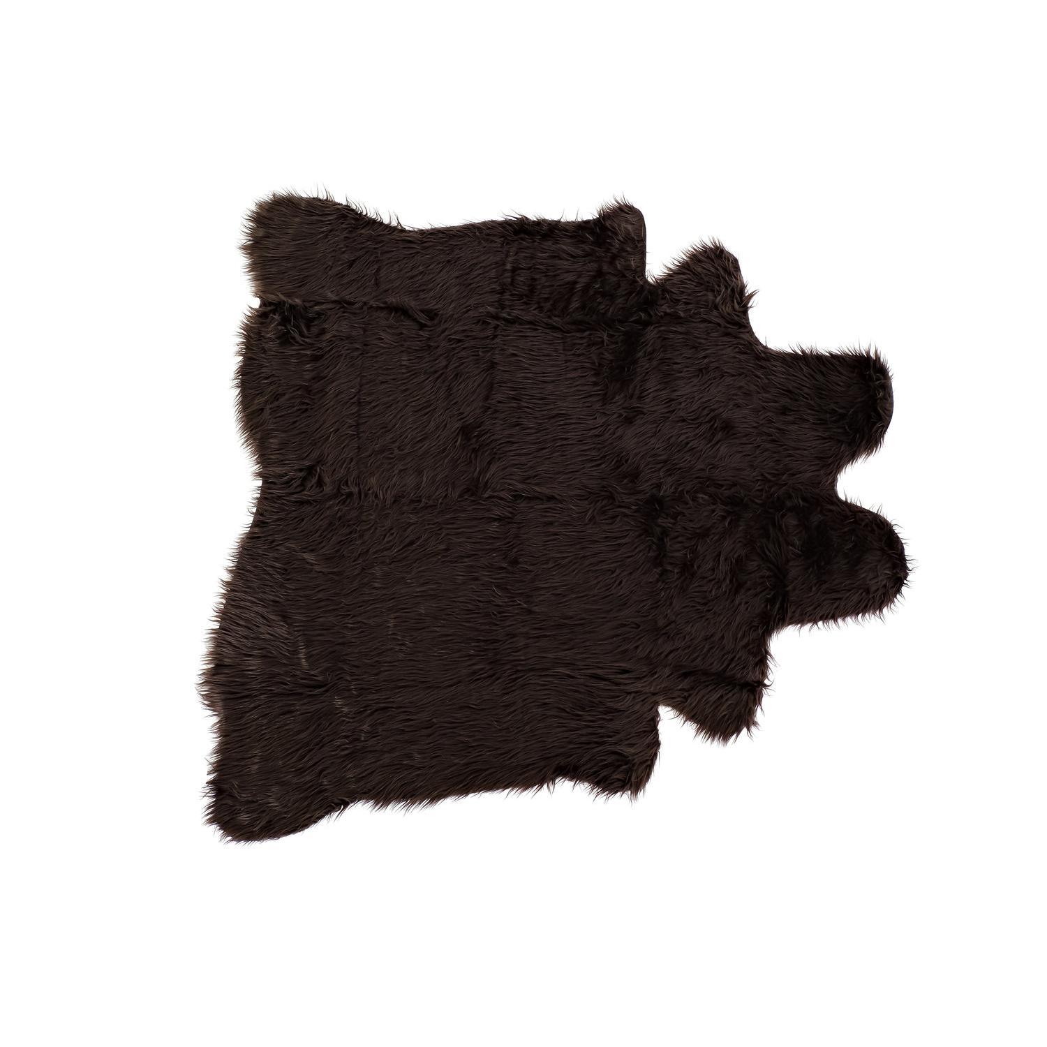 ALFOMBRA POLIESTER 160X150X2 550 GSM, PELOS MARRON TX185880