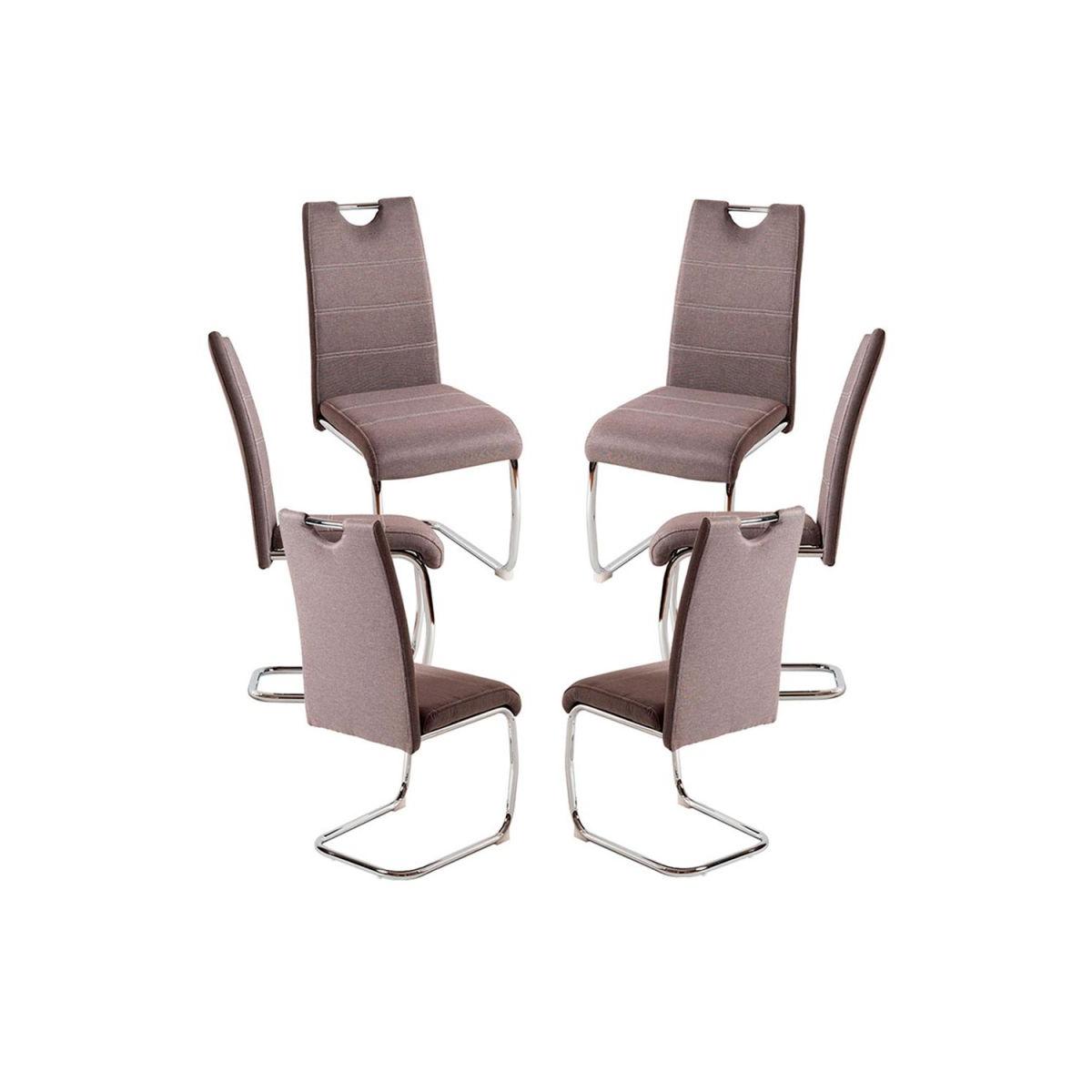 Regalos Miguel - Packs Sillas Comedor - Pack 6 Sillas Hallen Tela - Gris