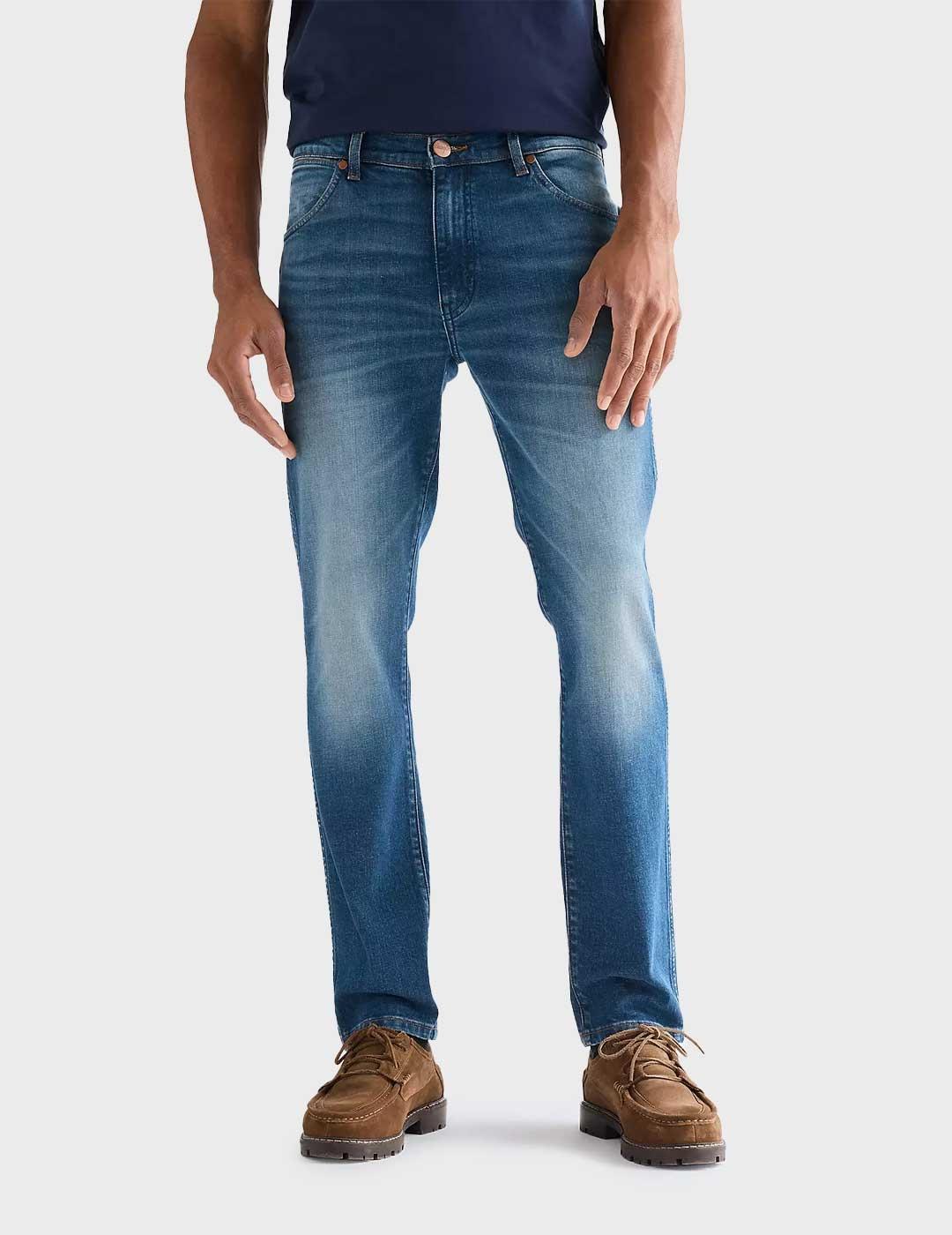 Wrangler Larston Slim pantalón azul para hombre