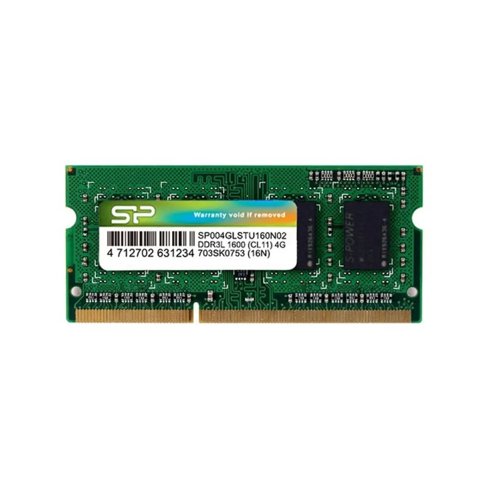 Memoria RAM Silicon Power SP004GLSTU160N02 4GB 1x4GB DDR3L 1600MHz CL11 SO-DIMM Verde