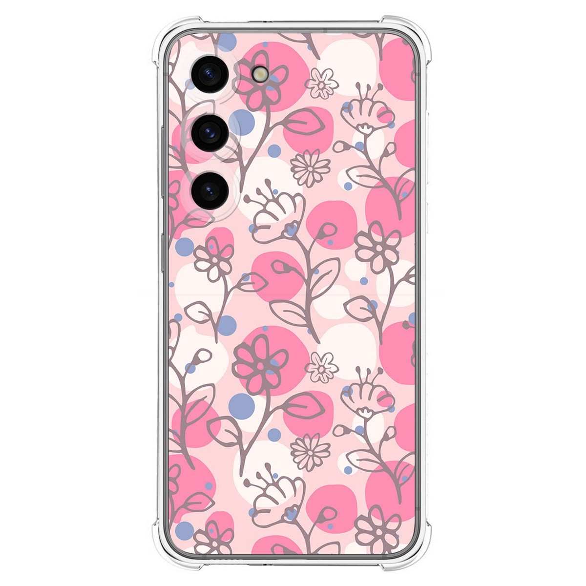 Funda Silicona Antigolpes para Samsung Galaxy S23 5G diseño Flores 07 Dibujos