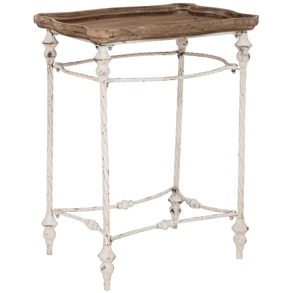 Wonderlust Deco - Mesa auxiliar de madera marrón 65x45x83h cm Marrón 65x45x83h cm
