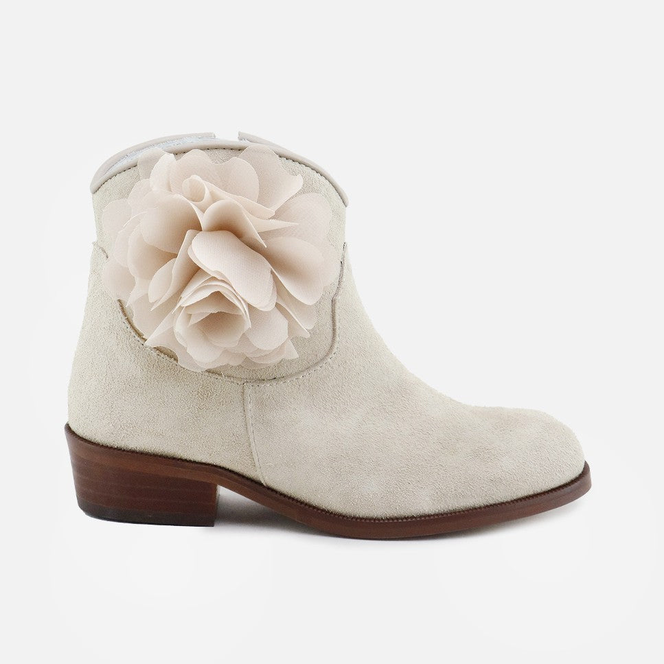 Botas Ceremonia Flor Crudo Sibaritas | Eli 1957